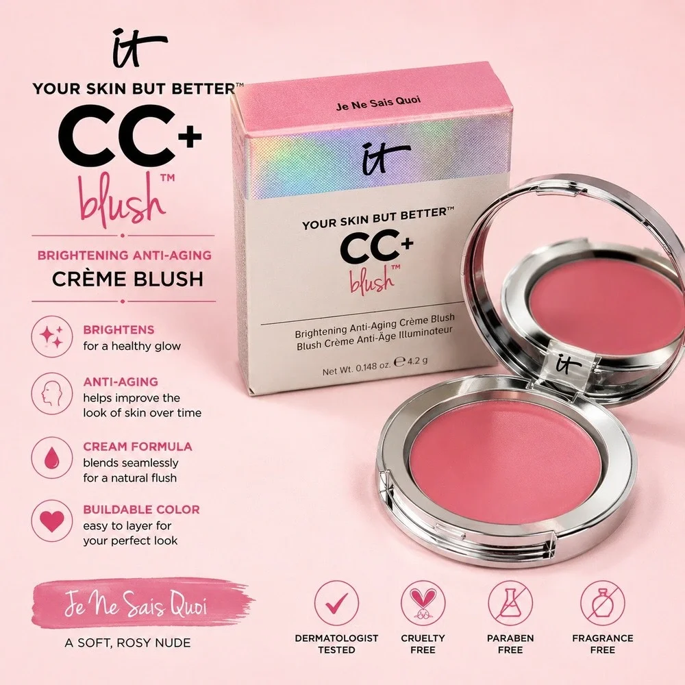 IT Cosmetics Your‎ Skin But Better CC+ Blush Je Ne Sais Quoi Crème Brightening